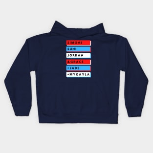 TEAM USA 202ONE, RED WHITE AND BLUE Kids Hoodie